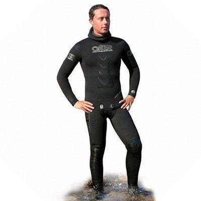 Фото гидрокостюм для подводной охоты omer gold black короткие штаны 9 мм