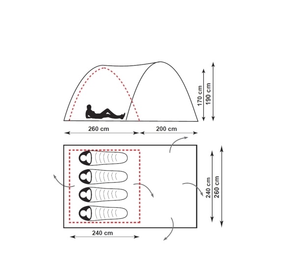 Палатка Canadian Camper GRAND CANYON 4 forest фото картинка