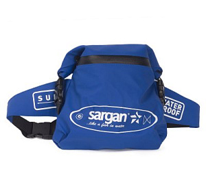 Гермо-сумка на пояс САРГАН "КЕНГА+SUP", с доп.карманом, синяя фото