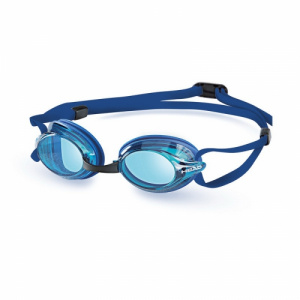 Фото стартовые очки для плавания head venom цвет рамки синий голубые стекла, цвет обтюратор синий