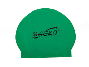 Фото шапочка для плавания c2 opp из латекса зеленая saeko