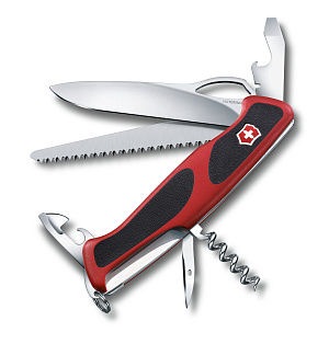 Нож Victorinox RANGERGRIP 79 красный/черный фото