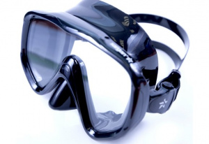 Фото маска подводная sargan окулятор черная (черный силикон)