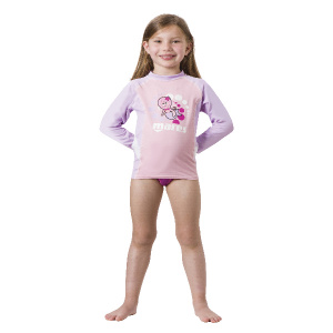 Фото гидрокостюм mares rash guard kid l/s, лайкра, футболка с длинным рукавом, для девочки - детский