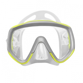 Фото akvilon navigator маска для плавания, цвет прозрачный / желтый