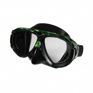 Фото маска для плавания akvilon черно-камуфлированная
