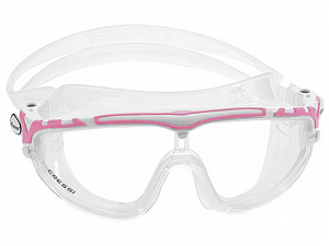 Очки Cressi SKYLIGHT прозрачный силикон/ розовая рамка/прозрачные линзы фото