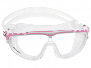 Фото очки cressi skylight прозрачный силикон/ розовая рамка/прозрачные линзы