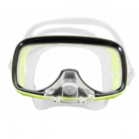 Фото akvilon explorer dry маска для плавания с клапаном, цвет прозрачный / желтый
