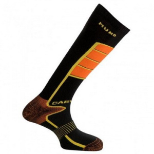 Фото носки mund carving черные/ оранжевые