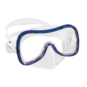 Фото маска для плавания mares croma, прозрачный /синяя