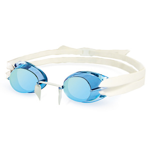 Фото стартовые очки для плавания head swedish tpr цвет рамки синий прозрачные стекла, цвет обтюратор белый