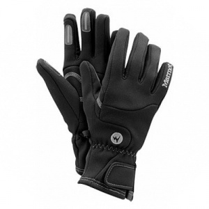 Фото перчатки marmot wm's glide softshell glove rainwater/black