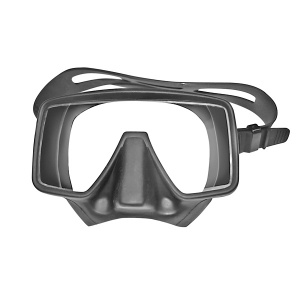 Фото маска для плавания akvilon tekno черная матовая
