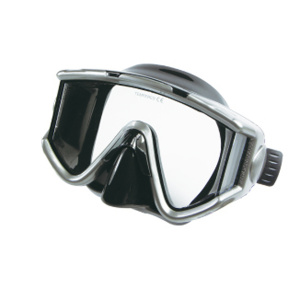 Фото akvilon maxima-3 маска для плавания, цвет прозрачный / черный
