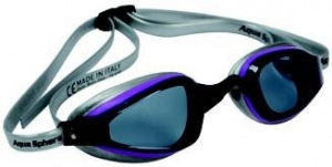 Фото очки для плавания aquasphere k180+ lady темные линзы purple/gray